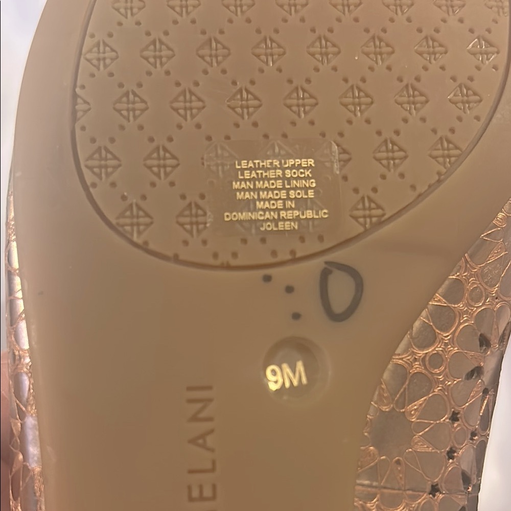 ANTONIO MELANI Copper Perforated Flats.   New Without Tags - Picture 6 of 7